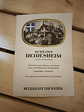 Preisliste Weingut Dr.Kern, Schloß Deidesheim, 6705 Deidesheim - 80er Jahre