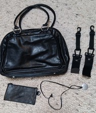 Lässig Wickeltasche "MULTIZIP BAG MUD" schwarz Lederoptik