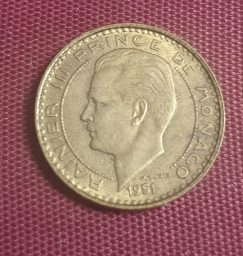 Monaco francs 1951 rainier - 1951,