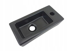 DeerValley DV-1V081L Kleines Wandwaschbecken aus Keramik, Schwarz