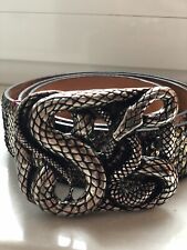 Original Fausto Colato  Gürtel Python Leder 115 cm Neu