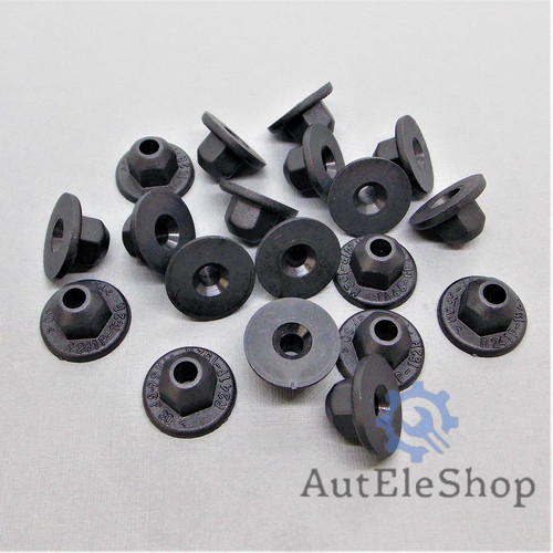 10x kunststoff mutter - kunststoff,
