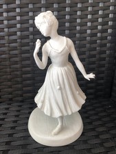 Signierte Limited Edition Coalport Pure White Sweetest Rose Figur 1990