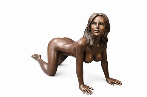 Bronze skulptur krabbelnder - bronze,