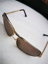 Fliegerbrille Sonnenbrille Uvex  Retro  Goldener Rahmen