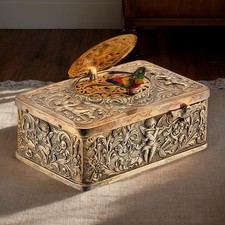 Spieluhren für Damen, 3D-geprägter Automaton Singing Bird Desktop