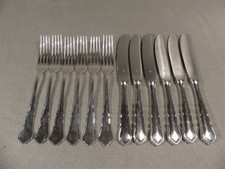WMF 2100 Chippendale Vorspeise Besteck 12 Teile 90er Silberauflage