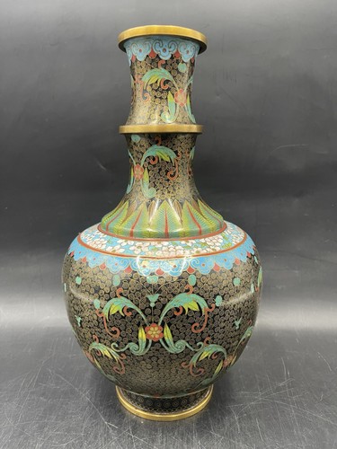 Große vintage cloisonné vase - vintage,