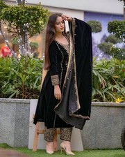 Salwar Kameez Indisch Hochzeit Pakistani Partykleidung Kleid Sharara