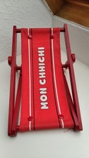 Sekiguchi 1974 MONCHHICHI Original Zubehör Liegestuhl Strandliege rot