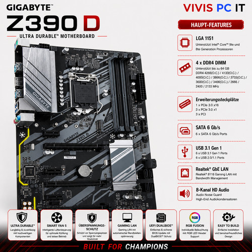 Gigabyte z390 mainboard - gigabyte,