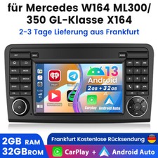 32GB Android 13 Autoradio GPS Navi WIFI Für Mercedes Benz ML/GL Klasse W164 X164