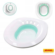 Faltbares Sitzbad Bidet Einsatz Sitzbadewanne für die Toilette Wochenbettpflege~