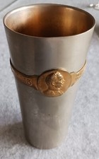 Kriegsbecher   1914/1915 mit Spruchband