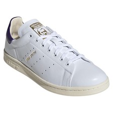 Adidas Original HERREN Stan Smith Lux Turnschuhe Sneakers Weiß Lila Retro