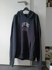 LFDY Live Fast Hoodie S Oversize No Rich Parents Sweater Washed Black