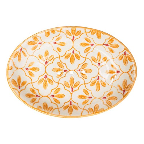 Keramik seifenschale floral - -,