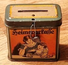 Rarität alte Spardose Sparbüchse Heimsparkasse der Raiffeisenbank 20er Jahren
