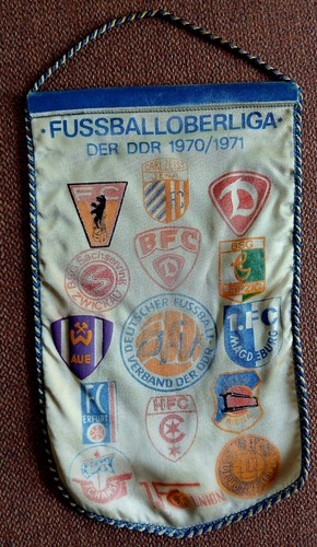 Alte wimpel ddr fußball - fußball,