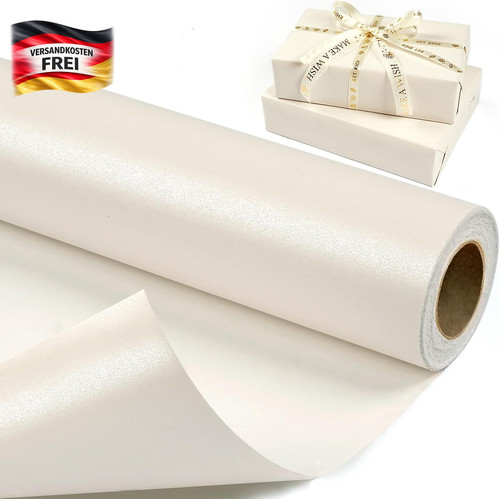 Weiß geschenkpapierrolle - weiß,