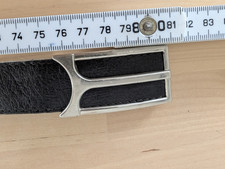 Leder Gürtel schwarz Gr. 75 cm Breite: 3cm für Taillenumfang: 71-79 cm (S) Top!!