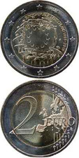 DEUTSCHLAND/GERMANY € 2 Euro 2015 (A) UNC (KM# 339) '30 J Europa-Flagge/EU Flag'