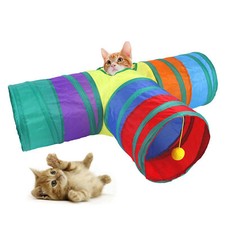 3 Wege Katze Tunnel Training Crawl Tube Kinder Loch Interaktives Kletter