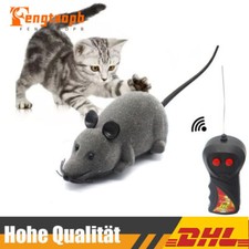 Elektrische Ferngesteuerte Maus Ratte mit Fernbedienung Haustier Katzen Spiel DE
