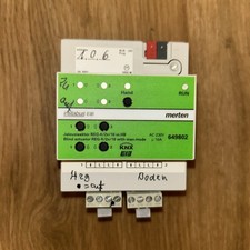 Merten Jalousieaktor REG-K/2x/10 mit Handbetätigung lichtgrau 649802 KNX EiB