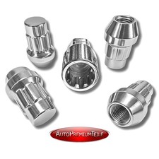 Original APT Felgenschlösser M14x1,5 Kegelbund 60° Felgenschloss 5er-Set Chrom