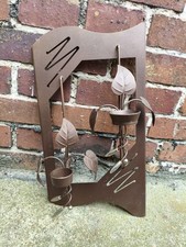 Wandkerzenhalter Metall Deko Kerzenhalter Blätter Wandbild 