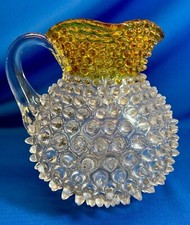 ANTIQUE EAPG HOBAIL AND AMBER