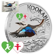 Silbermünze Kookaburra WMF