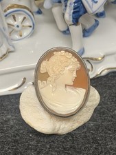 Alter Kamee brosche mit 800