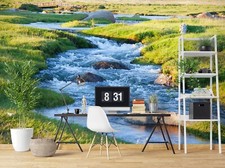 3D Prärie Fluss Steine Q3964