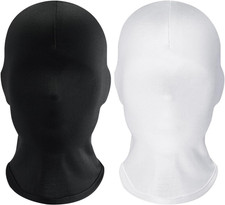 2 Pcs Black Full Face Mask