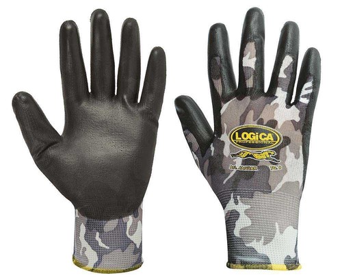 Schwarze nylon tarnhandschuhe - schwarze, nylon-tarnhandschuhe