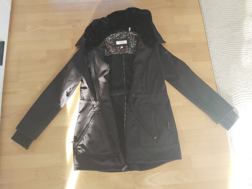 Damenjacke mit kunstfellfutter - damenjacke,