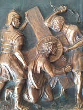 Bronze Relief Jesus Christus