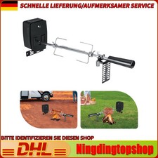 BBQ Edelstahl Grillspieß Set Rotisserie Weber Genesis Motor + Stange + Gabel Kit
