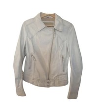 Oakwood Lederjacke Damen Weiß