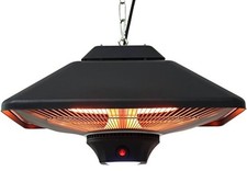 Aktobis Balkon-, Zeltdeckenstrahler WDH-200LS schwarz 2000W LED