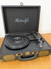 Tragbarer retro plattenspieler - tragbarer, retro-plattenspieler
