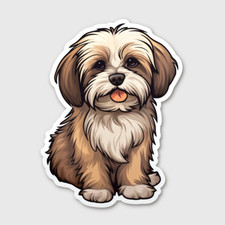 2x Havanese car sticker 9x9 cm