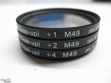 Set: Nahlinse / Close Up +1, +2, +4 Hama M49 Filtergewinde Macro-lens