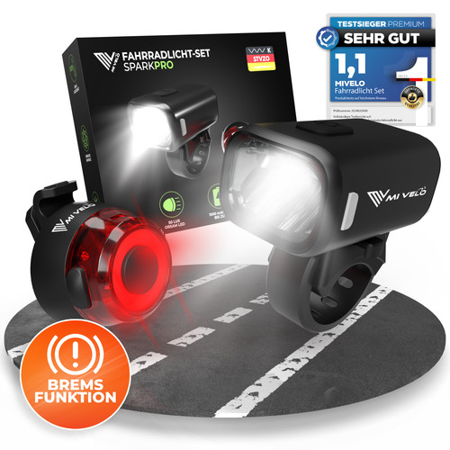 Mivelo fahrradlicht set - fahrradlicht,