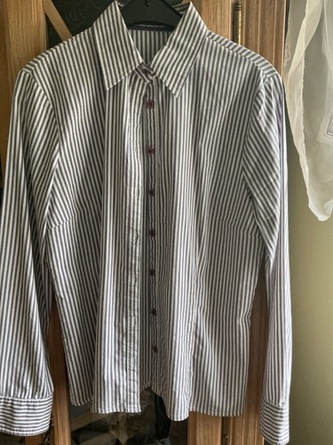 Bluse damen weiss mit zartlila - bluse,