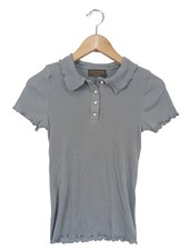 ROSEMUNDE COPENHAGEN Polo-Shirt Damen Shirt Gr. DE 36 blau Casual-Look