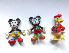 3 Disney Figur Figuren Micky Mouse Vintage Donald Duck 5x4cm