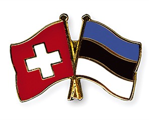 Schweiz estland flaggen pin - -,